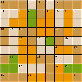 Unsolved Killer Sudoku Puzzle